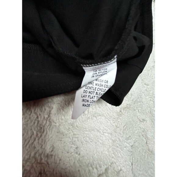 Debra C Women's Walking Bermuda Shorts Mid-Rise Stretch Black Size Large New - Picture 4 of 8